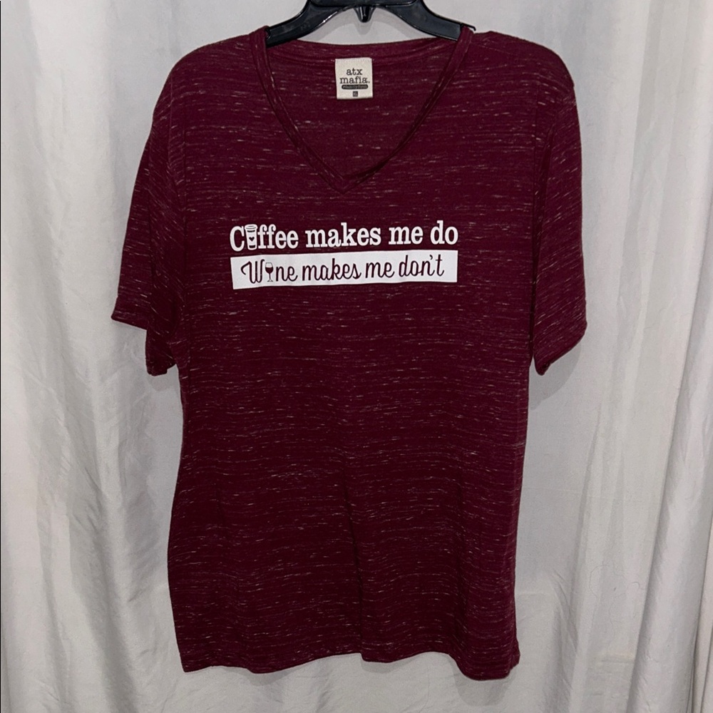 Atx Mafia Maroon Short Sleeve Tee